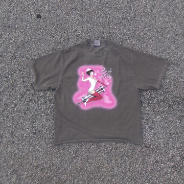 DNBR “Love is a drug” Distressed tee