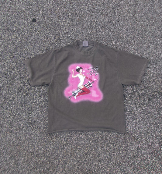 DNBR “Love is a drug” Distressed tee